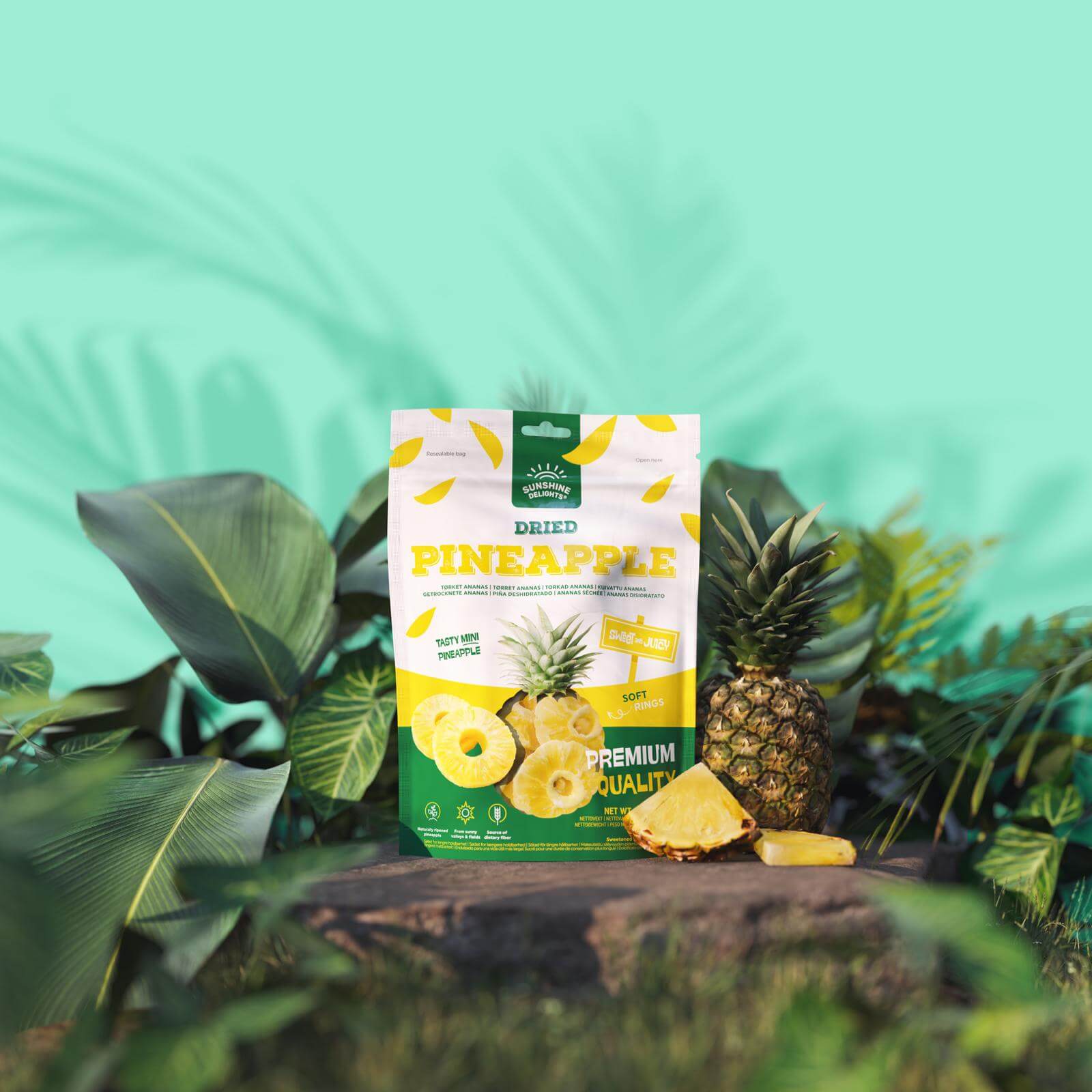 sunshine delights soft dried pineapple